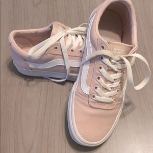 Ladies Light Pink Vans Size 6.5